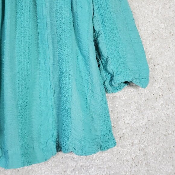 Free People Women Gauze Top Size Small Boho V-Neck Flowy Tunic Casual Beach - Picture 2 of 13